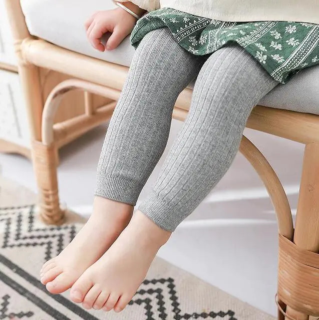 Ribbed baby leggings