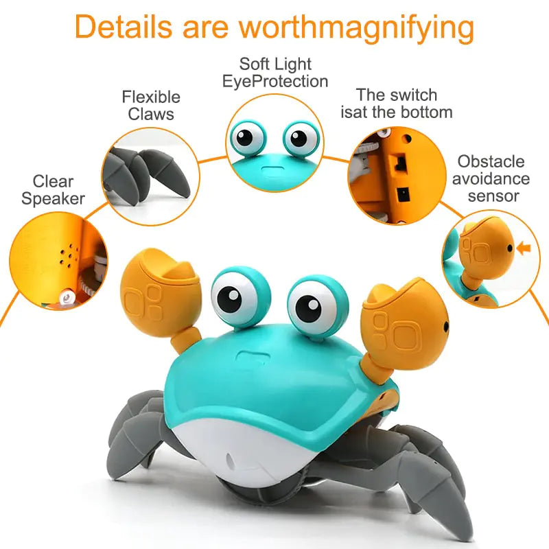 Crawling interactive Crab