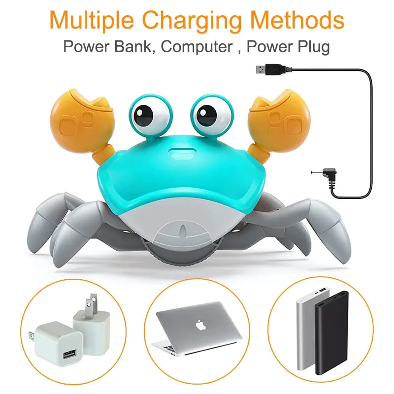 Crawling interactive Crab